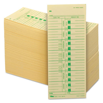 TOPS™ Time Clock Cards, Replacement For M-33, One Side, 3.5 X 9, 500-box freeshipping - TVN Wholesale